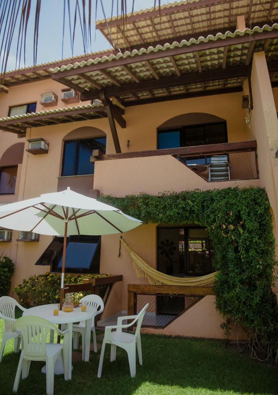 Flat Guarajuba Beira Da Praia Pe Na Areia Ngoại thất bức ảnh