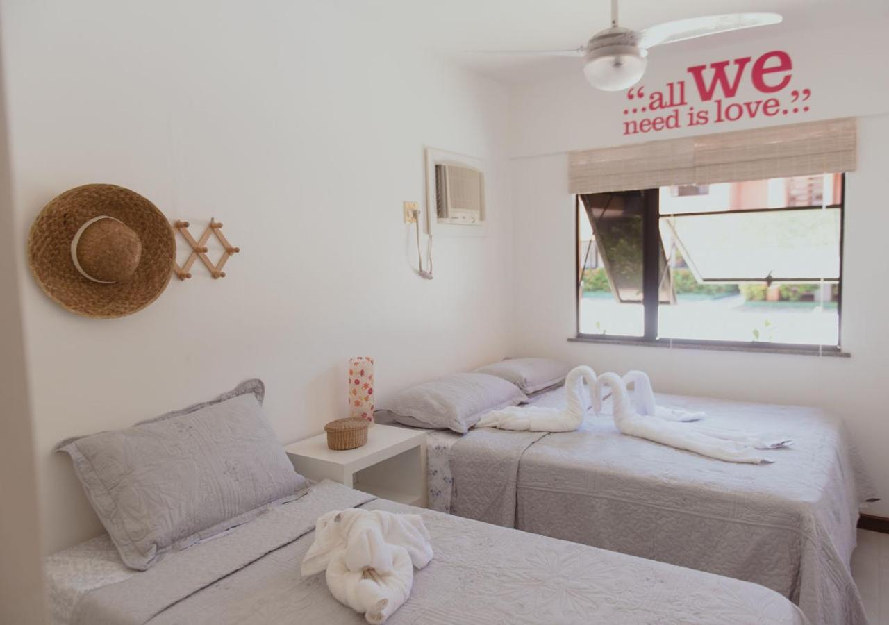 Flat Guarajuba Beira Da Praia Pe Na Areia Ngoại thất bức ảnh